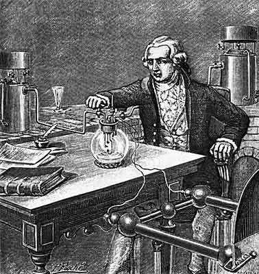 Опыт изображенный на рисунке был осуществлен английским химиком джозефом пристли в 1771 году