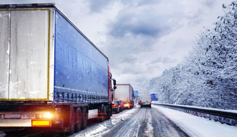 снег, дорога