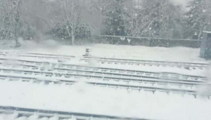 снег, дорога