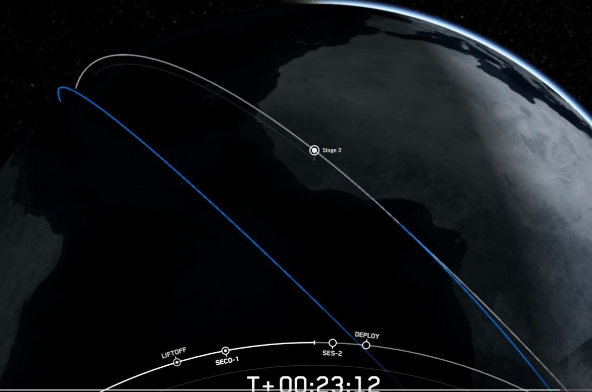 SpaceX, спутник 