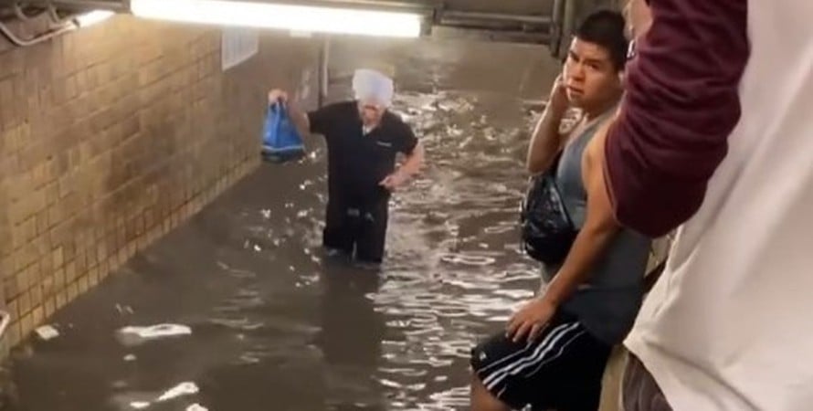 метро, Нью-Йорк, потоп