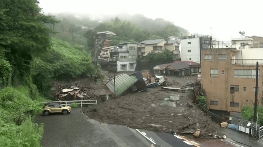 Япония, потоп, непогода