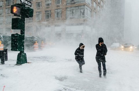 нью-йорк, снегопады, стихия