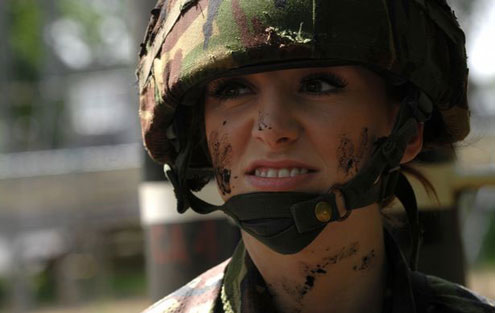 гламур, мисс, армия