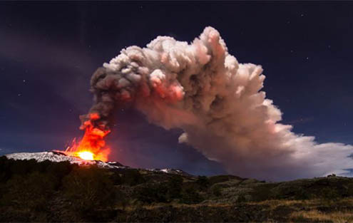 вулкан, этна