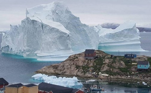 айсберг, цунами, Гренландия